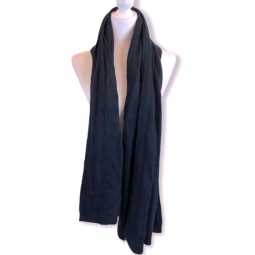 Halogen Charcoal Grey 100% Cashmere Scarf New